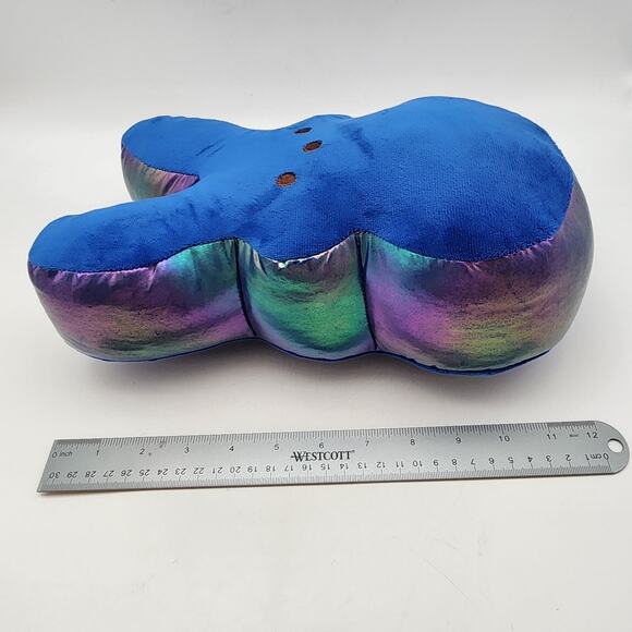 Peeps Blue Bunny Plush 12" Iridescent Blue Purple Side Stuffed Animal Toy 2024 - Picture 7 of 9